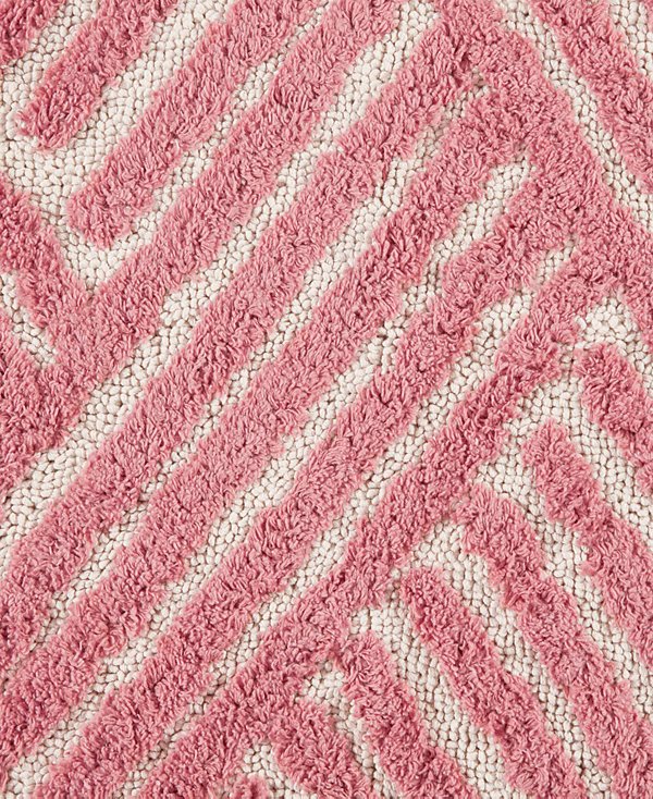 Basket Weave Stripe Tufted Bath Rug, 20" x 30"