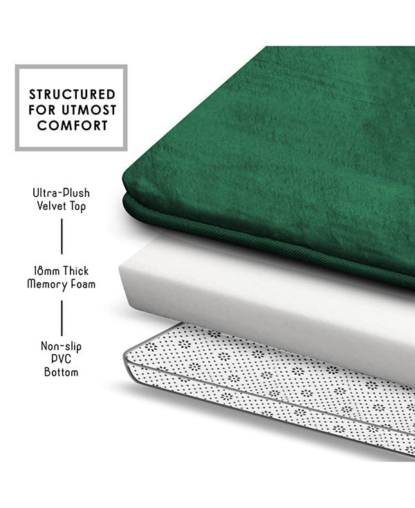 Non-Slip, Ultra Soft Plush, Memory Foam Bath Rug - Small 17"24"