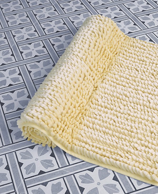 Butter Chenille Bath Mat, 20" x 34"