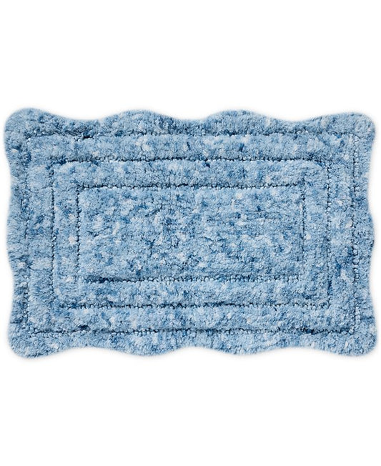 Niki Scallop Skid-Resistant Bath Rug, 20" x 32"